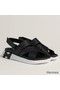 Hemes Women's Electric Sandals in Black Leather Replica
