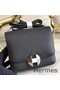 Hermes 2002 20cm Bag In Black Evercolor Calfskin Replica