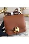 Hermes 2002 20cm Bag In Gold Evercolor Calfskin Replica