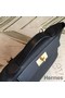 Hermes 24/24 29 Bag In Black Clemence Calfskin Replica