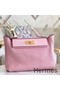 Hermes 24/24 29 Bag In Red Clemence Calfskin Replica