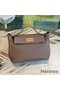 Hermes 24/24 29 Bag In Taupe Clemence Calfskin Replica