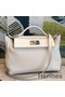 Hermes 24/24 29 Bag In White Clemence Calfskin Replica
