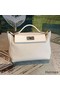 Hermes 24/24 29 Bag In White Clemence Calfskin Replica