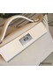 Hermes 24/24 29 Bag In White Clemence Calfskin Replica