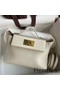Hermes 24/24 Mini 21 Handmade Bag in Craie Evercolor Leather Replica