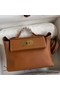 Hermes 24/24 Mini 21 Handmade Bag in Gold Evercolor Leather Replica