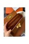 Hermes 24/24 Mini 21 Touch Bag in Gold Evercolor and Ostrich Leather Replica