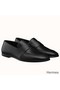 Hermes Ancora Loafers In Black Goatskin Replica