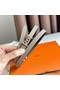 Hermes Ancre Reversible Belt 13MM in Grey Epsom Leather Replica