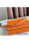 Hermes Ancre Reversible Belt 13MM in Orange Epsom Leather Replica
