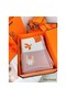 Hermes Avalon Epopee Blanket in Mandarine Wool and Cashmere Replica