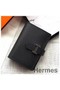 Hermes Bearn Mini Wallet In Black Epsom Leather Replica