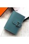 Hermes Bearn Mini Wallet In Blue Jean Epsom Leather Replica