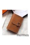 Hermes Bearn Mini Wallet In Gold Epsom Leather Replica