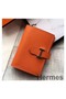 Hermes Bearn Mini Wallet In Orange Epsom Leather Replica