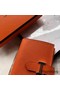 Hermes Bearn Mini Wallet In Orange Epsom Leather Replica