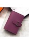 Hermes Bearn Mini Wallet In Purple Epsom Leather Replica
