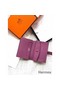 Hermes Bearn Mini Wallet In Purple Epsom Leather Replica