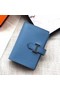 Hermes Bearn Mini Wallet In Sky Blue Epsom Leather Replica