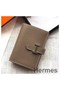 Hermes Bearn Mini Wallet In Taupe Epsom Leather Replica