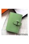 Hermes Bearn Mini Wallet In Vert Criquet Epsom Leather Replica