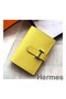 Hermes Bearn Mini Wallet In Yellow Epsom Leather Replica