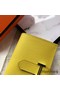 Hermes Bearn Mini Wallet In Yellow Epsom Leather Replica