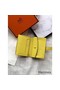 Hermes Bearn Mini Wallet In Yellow Epsom Leather Replica