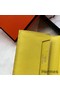 Hermes Bearn Mini Wallet In Yellow Epsom Leather Replica