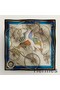 Hermes Beige/Blue Voitures en Equilibre Shawl 140 Replica