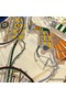Hermes Beige/Blue Voitures en Equilibre Shawl 140 Replica