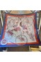 Hermes Beige/Marine Voitures en Equilibre Shawl 140 Replica