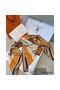 Hermes Beige/Orange Voitures en Equilibre Shawl 140 Replica