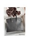 Hermes Birkin 25 Bag In Dark Grey Matte Alligator Crocodile Skin Replica
