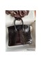 Hermes Birkin 25 Handmade Bag In Black Crocodile Niloticus Shiny Skin Replica