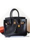 Hermes Birkin 25 Handmade Bag In Black Swift Leather Replica