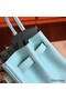 Hermes Birkin 25 Handmade Bag In Blue Atoll Epsom Calfskin Replica