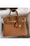 Hermes Birkin 25 Handmade Bag In Brown Clemence Leather Replica