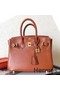 Hermes Birkin 25 Handmade Bag In Gold Swift Leather Replica