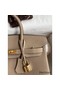 Hermes Birkin 25 Handmade Bag In Grey Clemence Leather Replica