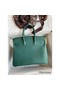 Hermes Birkin 25 Handmade Bag In Malachite Clemence Leather Replica