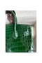 Hermes Birkin 25 Handmade Bag In Malachite Crocodile Niloticus Shiny Skin Replica