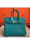 Hermes Birkin 25 Handmade Bag In Malachite Epsom Calfskin Replica