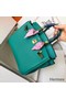 Hermes Birkin 25 Handmade Bag In Malachite Swift Leather Replica