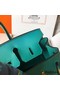 Hermes Birkin 25 Handmade Bag In Malachite Swift Leather Replica