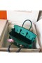 Hermes Birkin 25 Handmade Bag In Malachite Swift Leather Replica