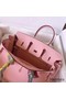 Hermes Birkin 25 Handmade Bag In Pink Swift Leather Replica