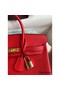 Hermes Birkin 25 Handmade Bag In Red Clemence Leather Replica
