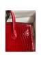 Hermes Birkin 25 Handmade Bag In Red Crocodile Porosus Shiny Skin Replica